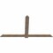 Ekena Millwork Eugene Smooth Timber Gable Bracket, Douglas Fir, 84"W x 45"H x 1 1/2"D x 5 1/2"F, 13/12 Pitch GBW084X45X0206EUG00SDF - alternate 3
